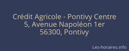 Crédit Agricole - Pontivy Centre