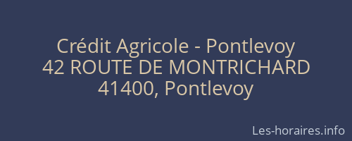 Crédit Agricole - Pontlevoy