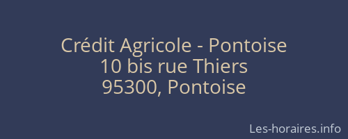 Crédit Agricole - Pontoise
