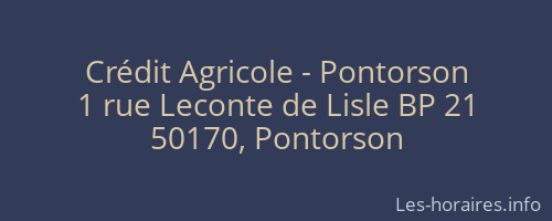 Crédit Agricole - Pontorson