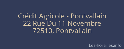 Crédit Agricole - Pontvallain