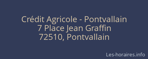 Crédit Agricole - Pontvallain