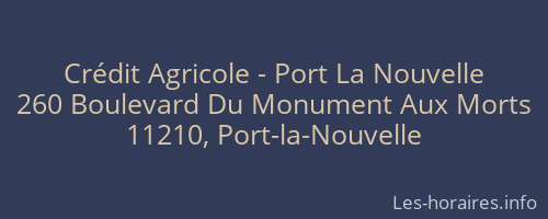 Crédit Agricole - Port La Nouvelle