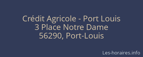 Crédit Agricole - Port Louis