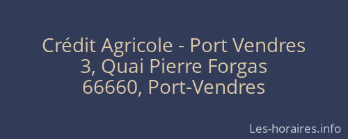 Crédit Agricole - Port Vendres