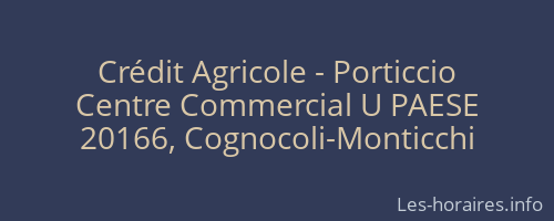 Crédit Agricole - Porticcio