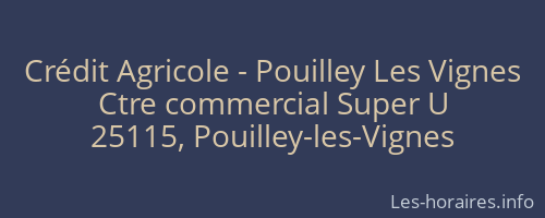 Crédit Agricole - Pouilley Les Vignes