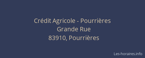Crédit Agricole - Pourrières
