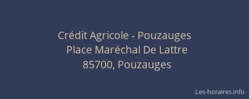 Crédit Agricole - Pouzauges