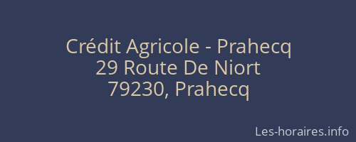 Crédit Agricole - Prahecq
