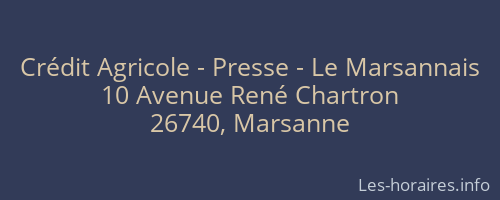 Crédit Agricole - Presse - Le Marsannais