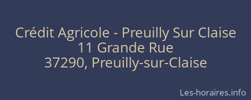 Crédit Agricole - Preuilly Sur Claise