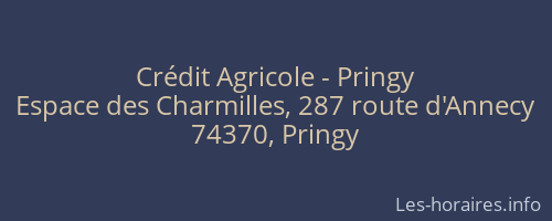 Crédit Agricole - Pringy