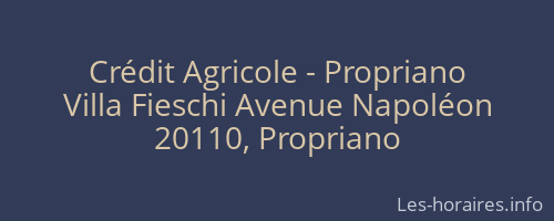 Crédit Agricole - Propriano