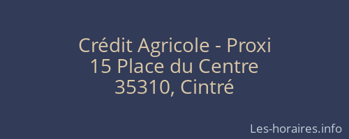 Crédit Agricole - Proxi