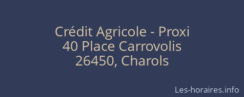 Crédit Agricole - Proxi