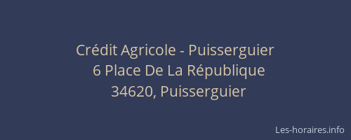 Crédit Agricole - Puisserguier