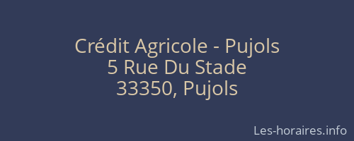 Crédit Agricole - Pujols