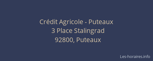 Crédit Agricole - Puteaux