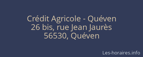 Crédit Agricole - Quéven