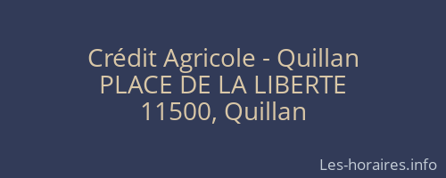 Crédit Agricole - Quillan