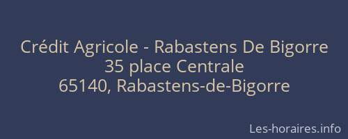 Crédit Agricole - Rabastens De Bigorre