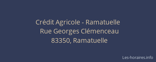 Crédit Agricole - Ramatuelle