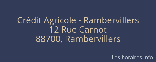 Crédit Agricole - Rambervillers