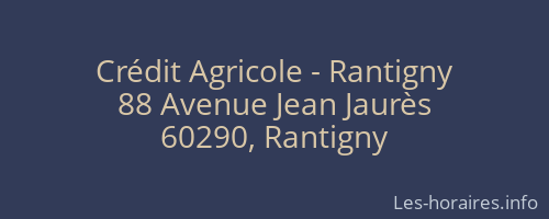 Crédit Agricole - Rantigny