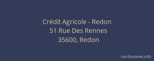 Crédit Agricole - Redon