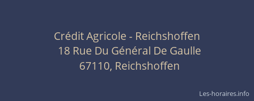 Crédit Agricole - Reichshoffen