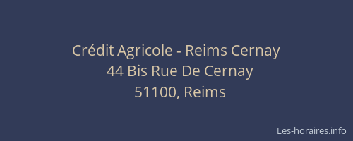 Crédit Agricole - Reims Cernay