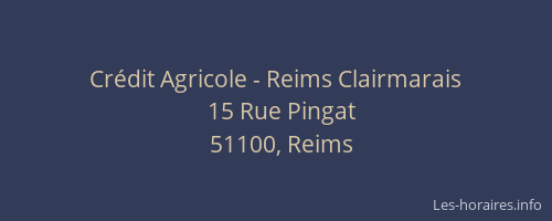 Crédit Agricole - Reims Clairmarais
