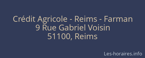 Crédit Agricole - Reims - Farman