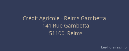 Crédit Agricole - Reims Gambetta