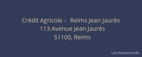 Crédit Agricole -   Reims Jean Jaurès