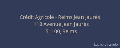 Crédit Agricole - Reims Jean Jaurès