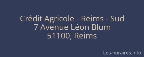 Crédit Agricole - Reims - Sud