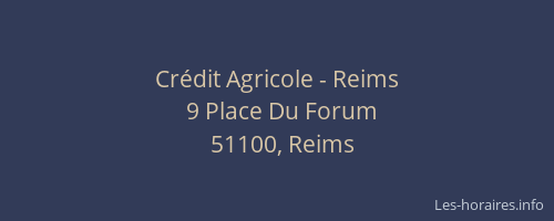 Crédit Agricole - Reims