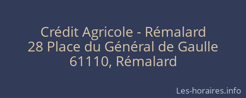 Crédit Agricole - Rémalard