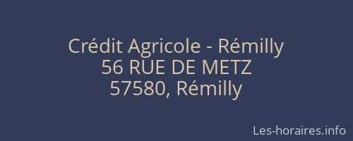 Crédit Agricole - Rémilly