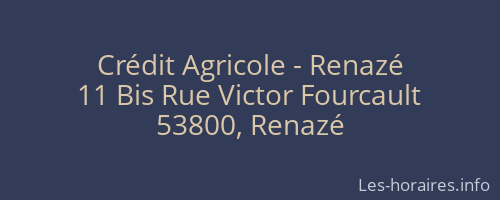 Crédit Agricole - Renazé