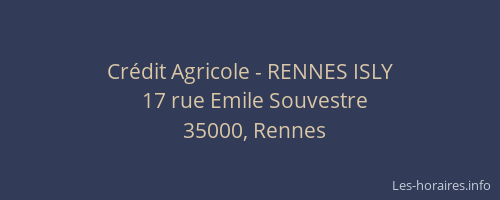 Crédit Agricole - RENNES ISLY