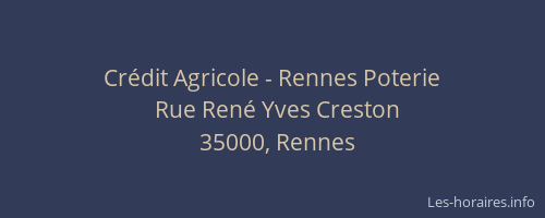 Crédit Agricole - Rennes Poterie
