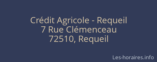 Crédit Agricole - Requeil