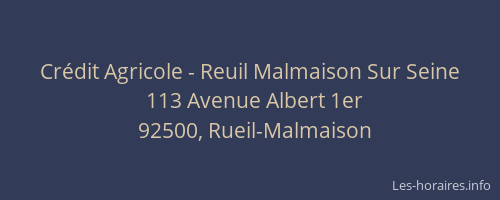 Crédit Agricole - Reuil Malmaison Sur Seine