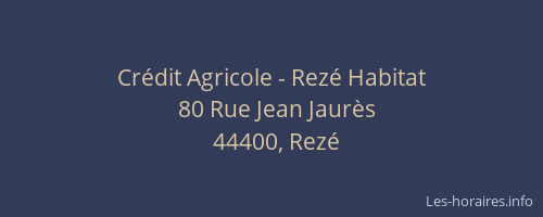 Crédit Agricole - Rezé Habitat