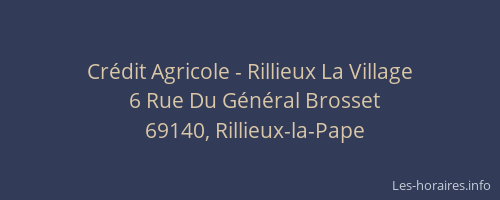 Crédit Agricole - Rillieux La Village