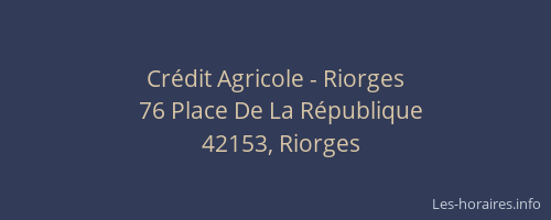 Crédit Agricole - Riorges