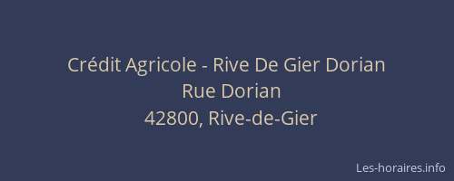 Crédit Agricole - Rive De Gier Dorian